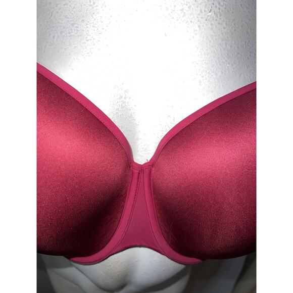 New Third Love 24/7 Classic T Shirt Bra Size 42D Burgundy Underwire Rear Closure - Picture 2 of 7